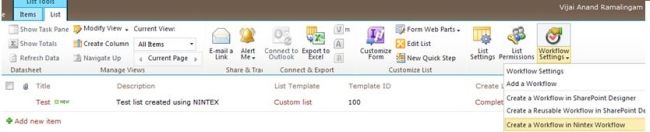 Create a Workflow in Nintex Workflow